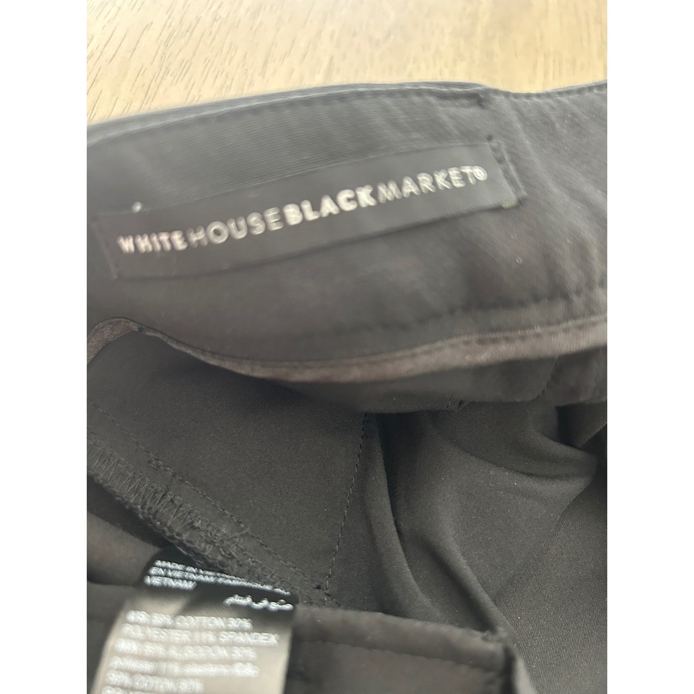 White House Black Market The Slim Ankle Pants Black Size 2 Trousers Professional - Picture 7 of 13